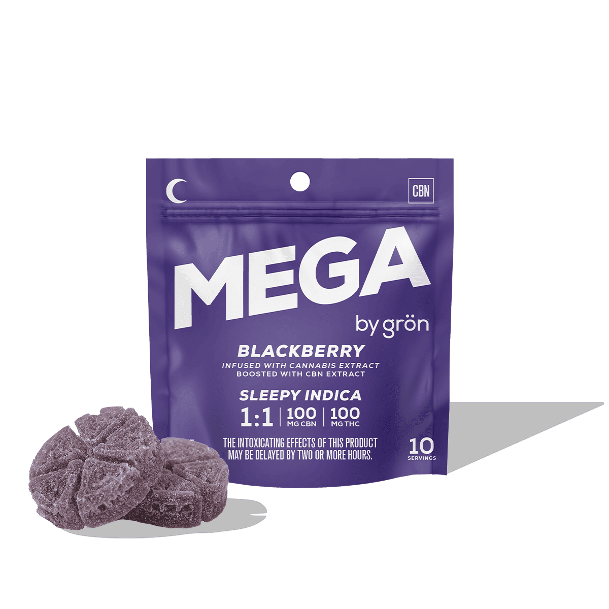 Grön 1:1:1 Blackberry Lemonade Pearls - CBN/CBD/THC - Sleepy Indica