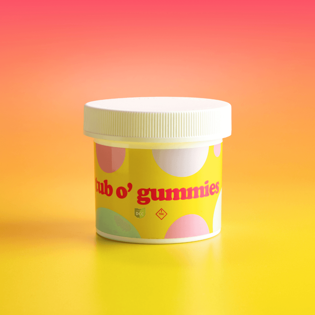 The Solid Sour Blood Orange Tub O' Gummies 40pk | 400mg