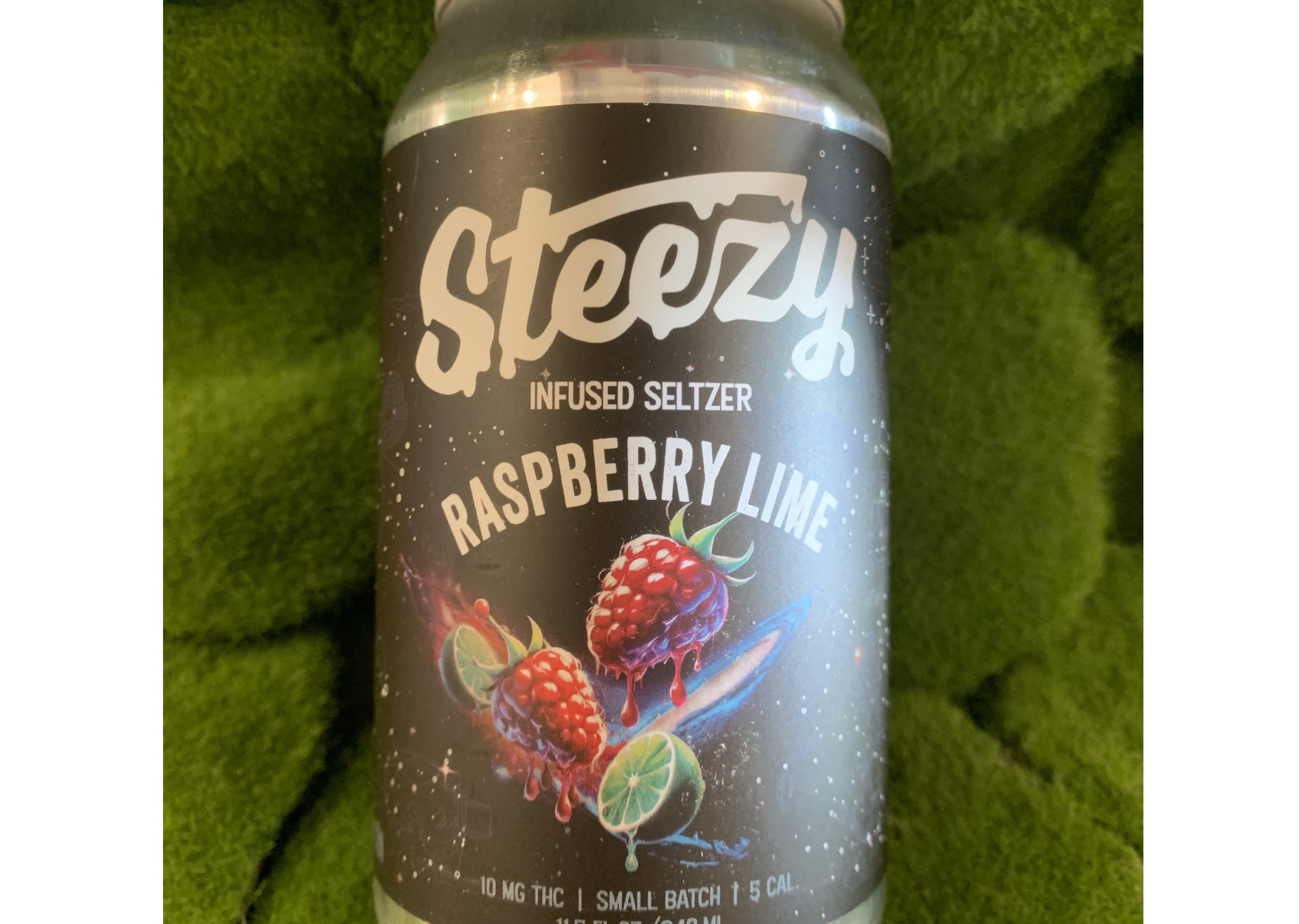 The Clean Cannabis Company 10mg Can | Raspberry Lime THC Seltzer | Steezy Cultivation