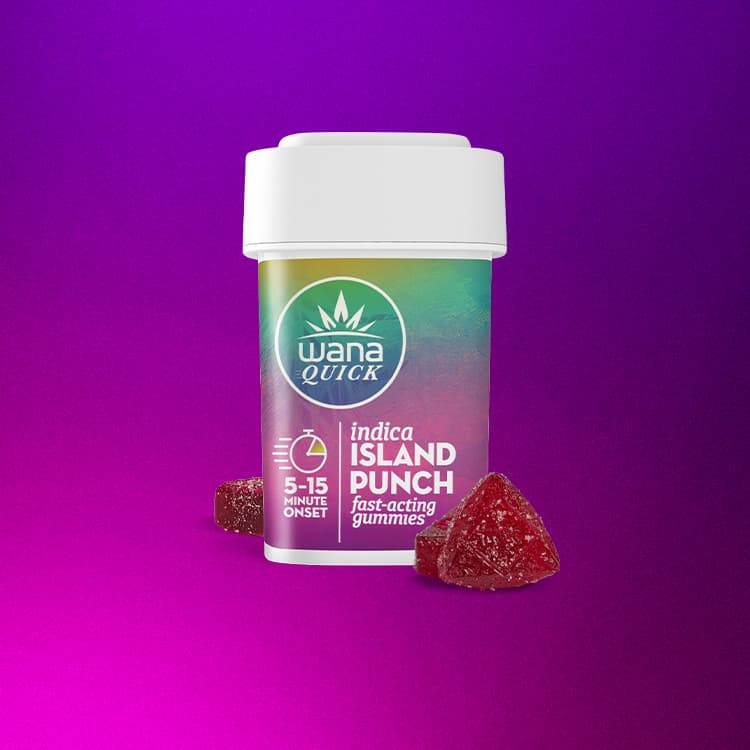 Wana Quick Razzcherry Rocket 100mg THC