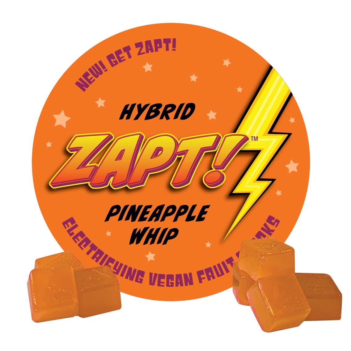ZAPT! Pineapple Whip (Hybrid) Fruit Snack 110mg 20pk