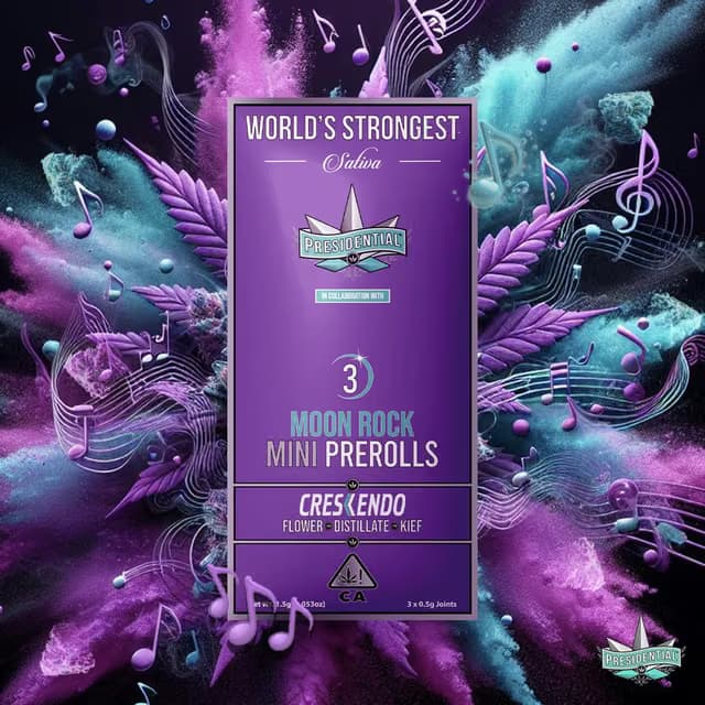 PRESIDENTIAL Crescendo | .5g x 3 Moonrock Pre-Roll Pack