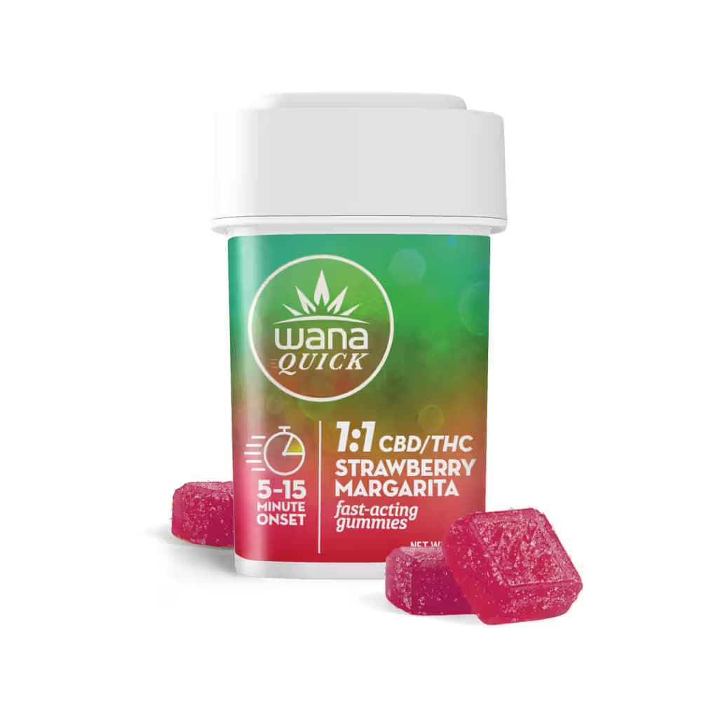 Wana 1:1 CBD:THC Strawberry Margarita Fast-Acting