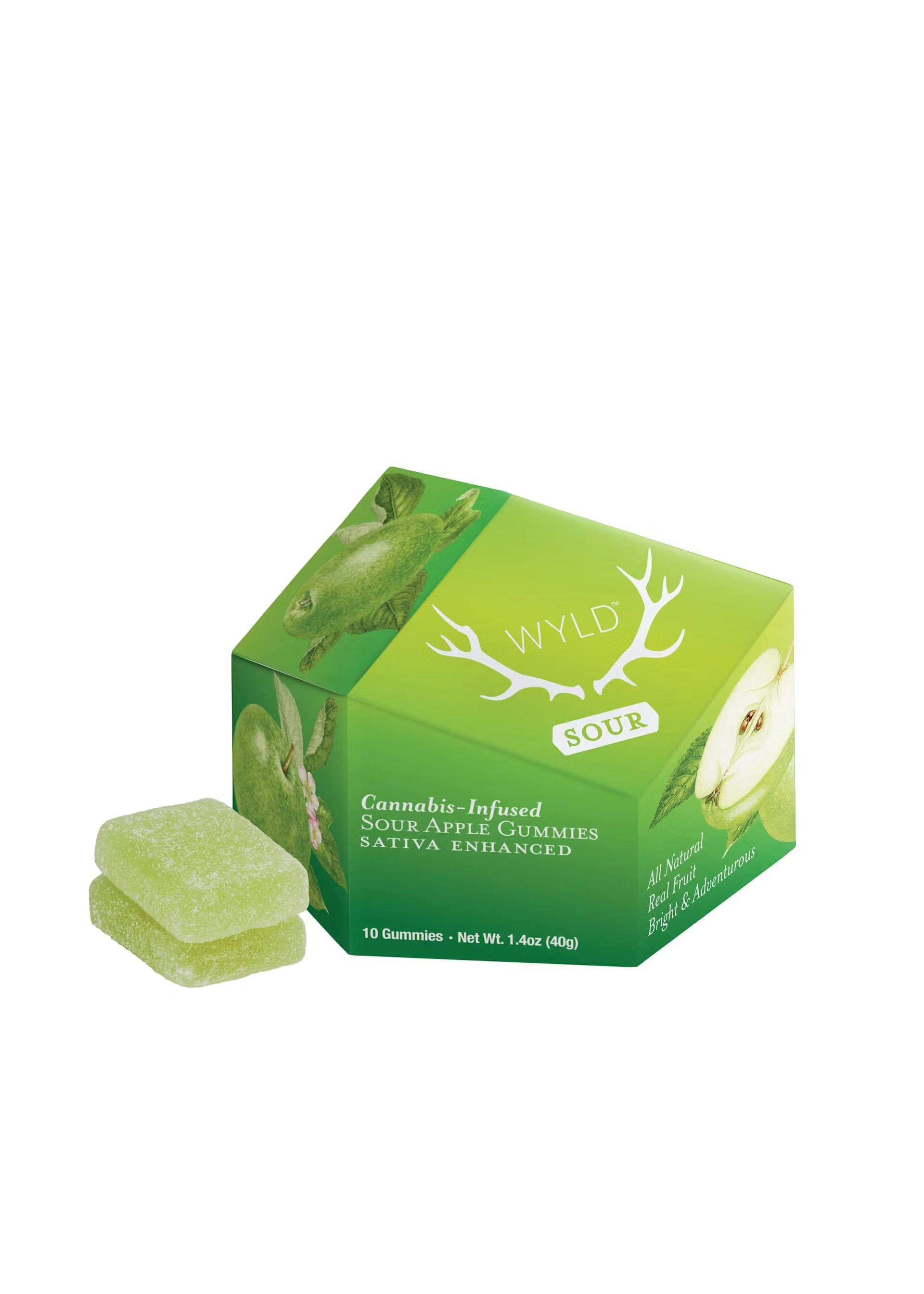 Wyld Sour Apple Gummies | 100mg