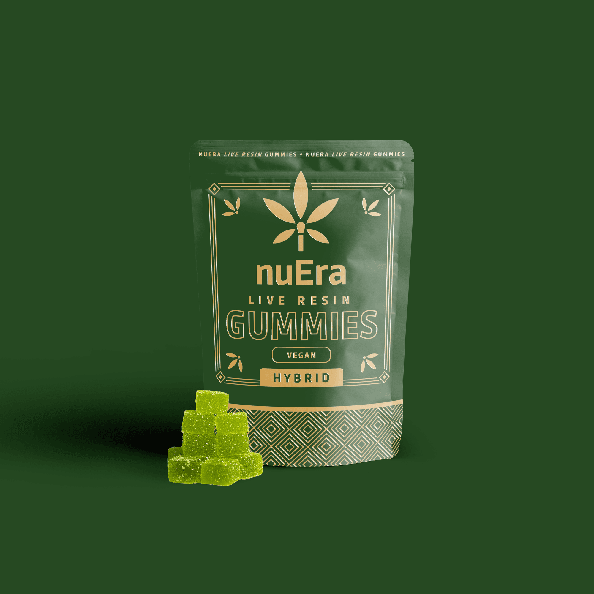 nuEra Green Apple | 10mg | 10pk Live Resin Gummies | nuEra