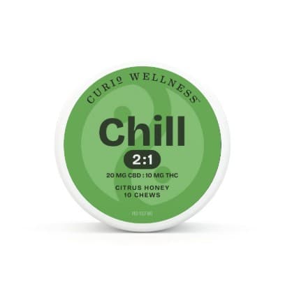 Curio Wellness Curio l Chill Citrus Honey 2:1 CBD:THC 10pk l 100mg