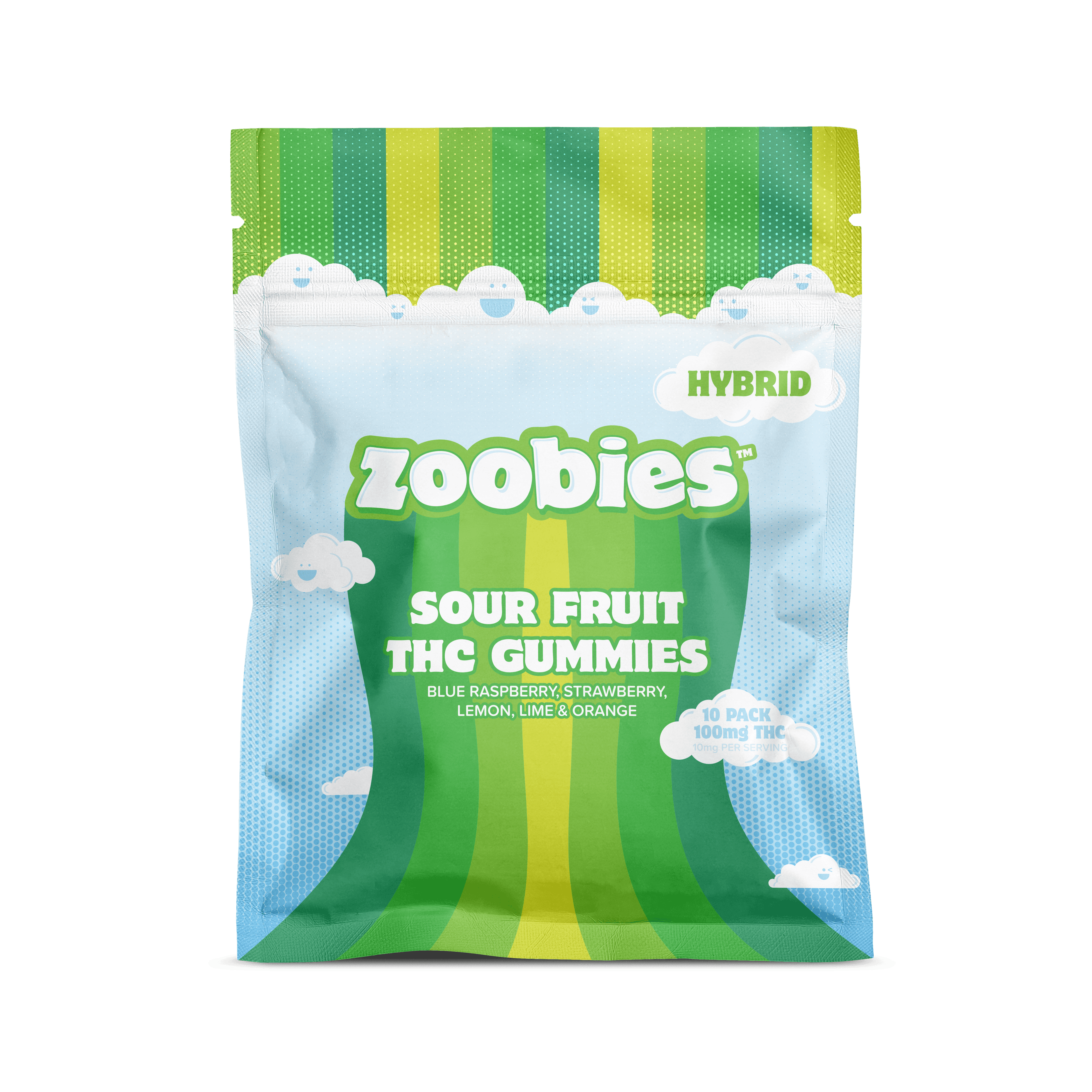 Zoobies Sour Fruit | Hybrid Gummies | 100mg (10pcs)