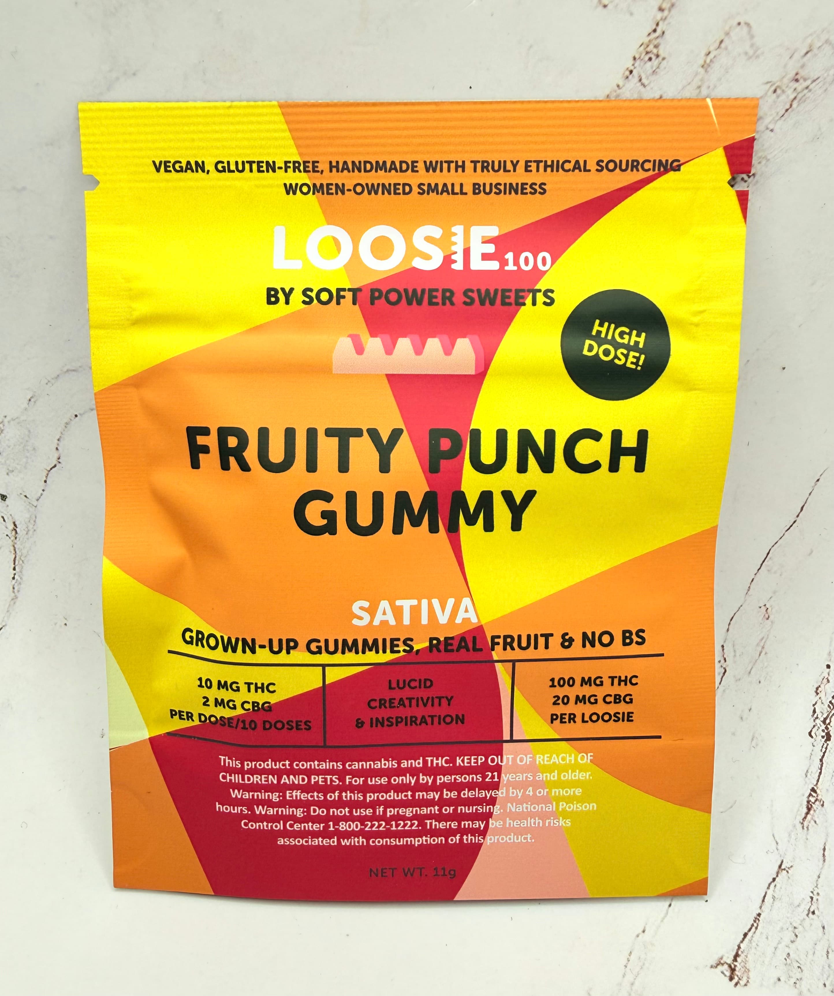 Soft Power Sweets Loosie Gummy | Fruity Punch | 100mg