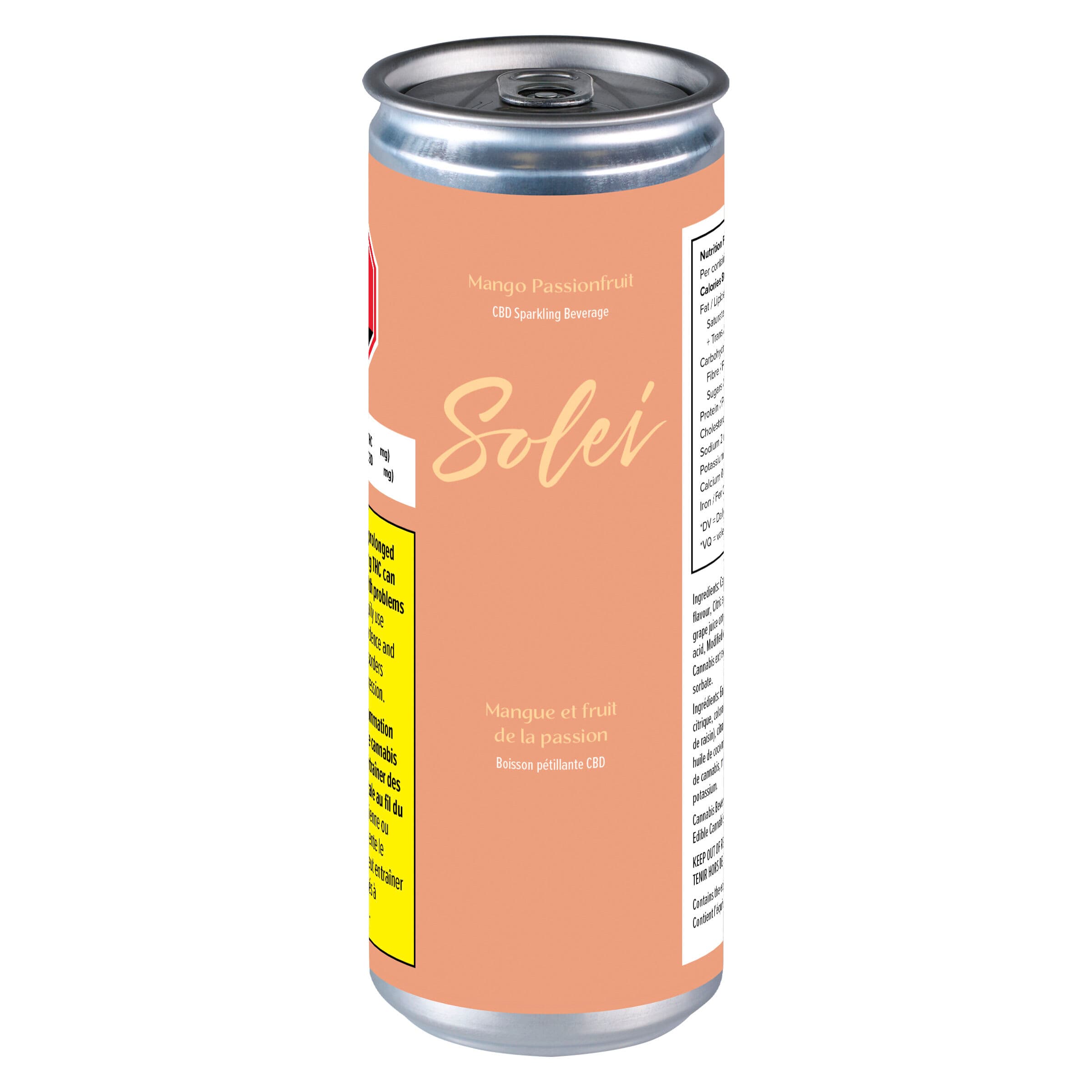 Solei MANGO PASSIONFRUIT - CBD 25mg x 355ml