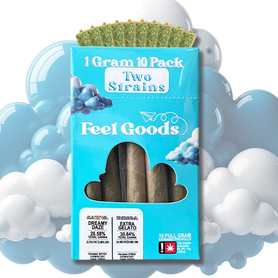 Feel Goods 10pk Sugar Tits + Georgia Cheesecake - Preroll Pack - Feel Goods