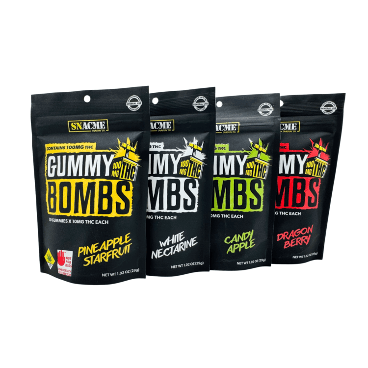 Gummy Bombs Mountain Peach [10pk] (100mg)