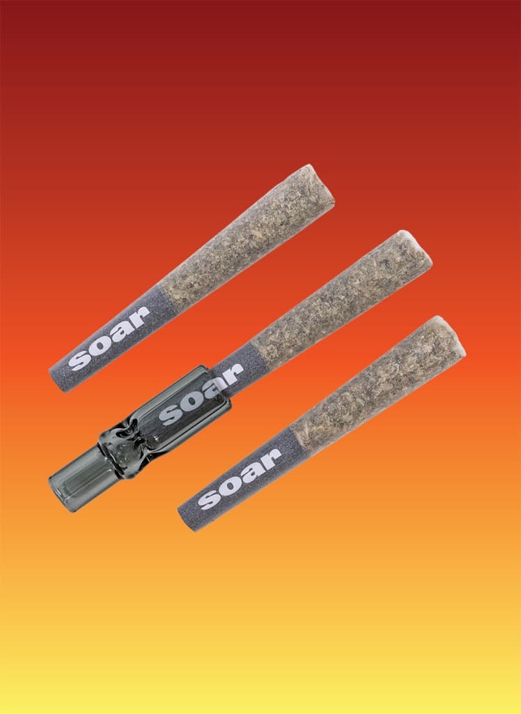 Soar C99 Haze 3 x 0.5g Glass Tip Pre-Rolls