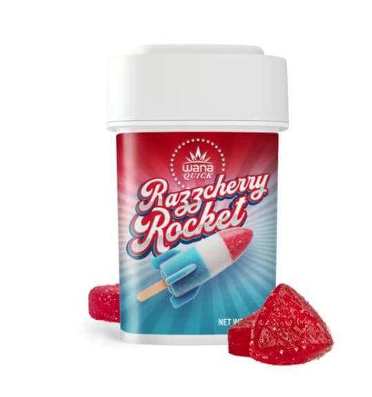 Wana Razzcherry Rocket Quick Gummies [S] 100mg