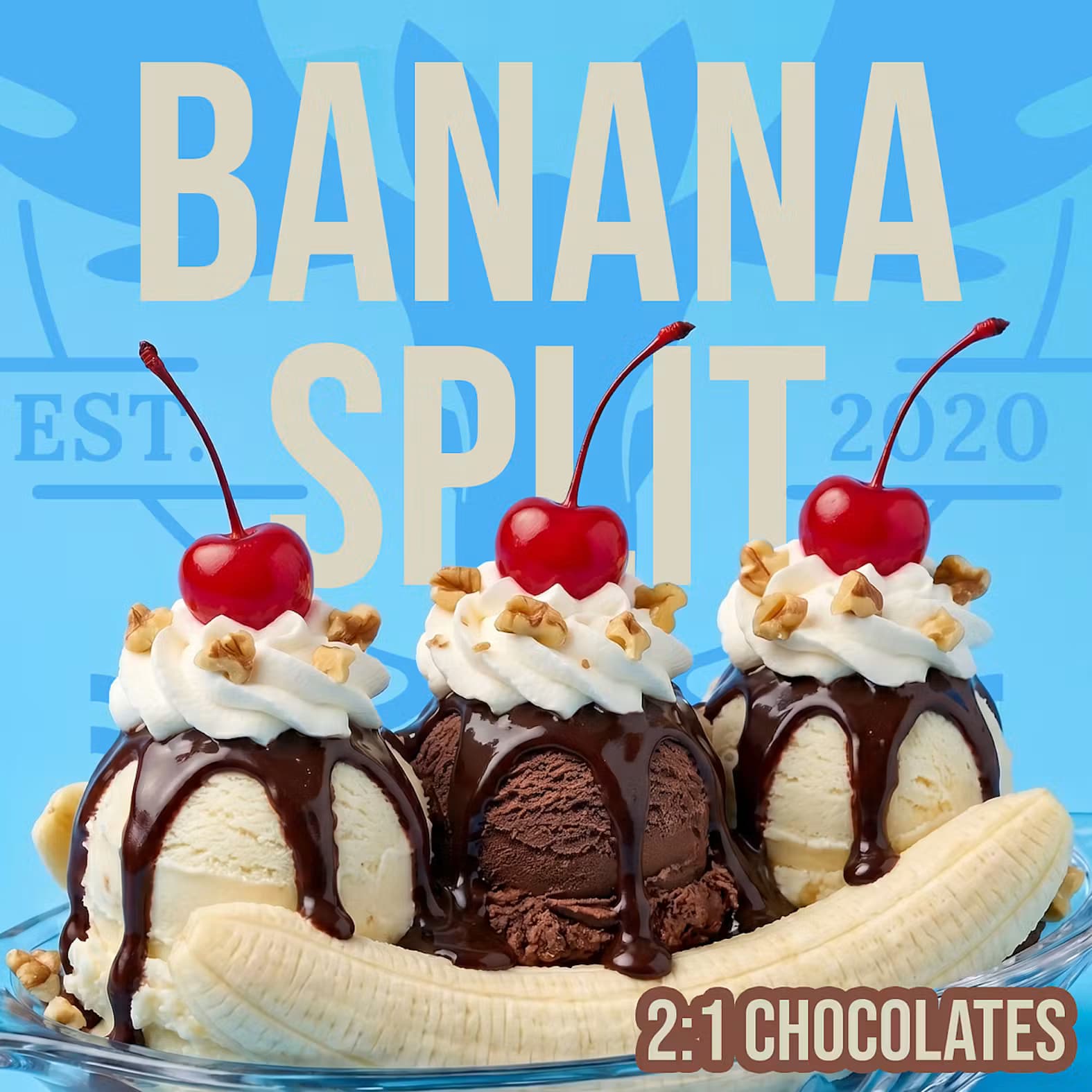 Lazy River Products RELAX Banana Split Chocolates (2:1, CBD:THC) 20pk