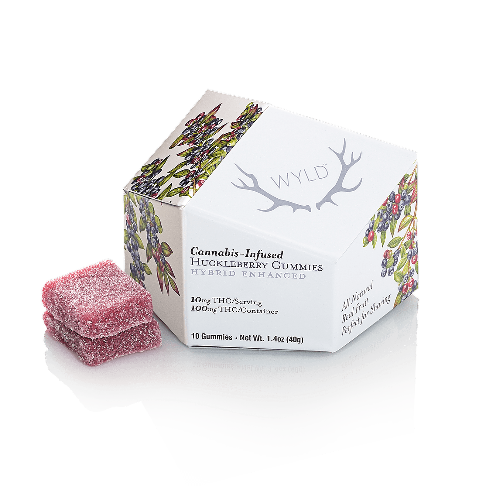 Wyld Huckleberry Hybrid Enhanced Gummies | 100mg THC
