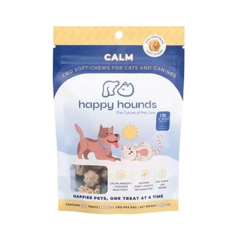 Happy Hounds CBD PET SOFT CHEWS - CALM FOR CATS & DOGS - 150 MG - 30 PACK