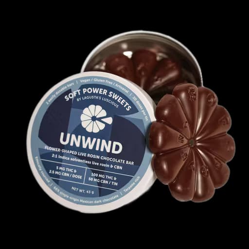 Soft Power Sweets CHOCOLATE - UNWIND - 2:1 - 100 MG - 2 PACK