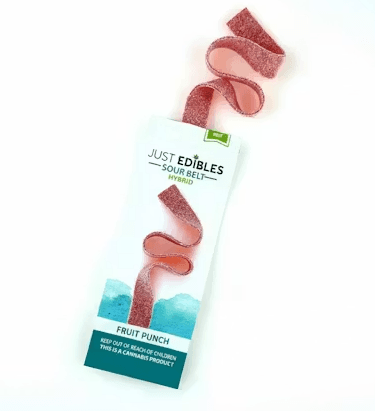 Just Edibles Just Edibles Fruit Punch (H) Sour Long Belt 1pk 100mg