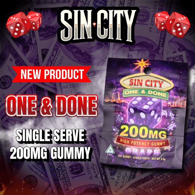 SIN CITY Grape | 200mg Single Gummy