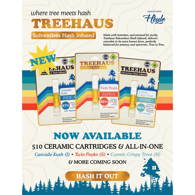 Treehaus Twin Peaks 1g Hash Rosin Disposable (Treehaus) Concentrates