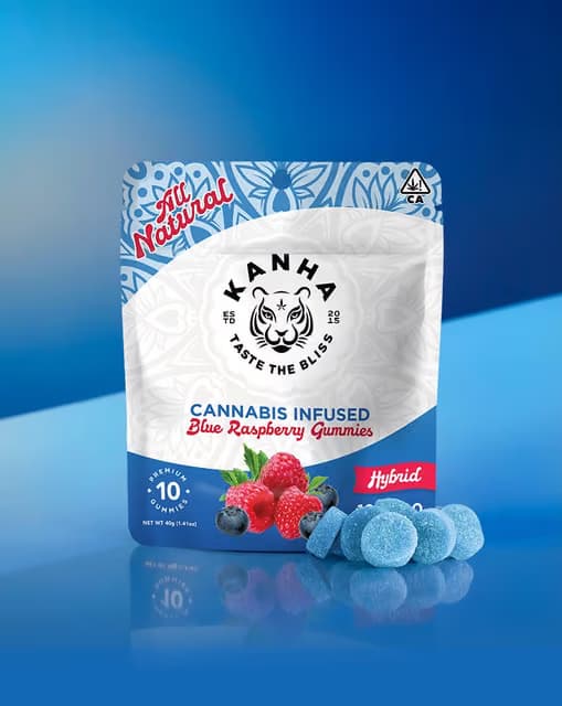 [Kanha] Gummies Hybrid Blue Raspberry Gummies - 100mg