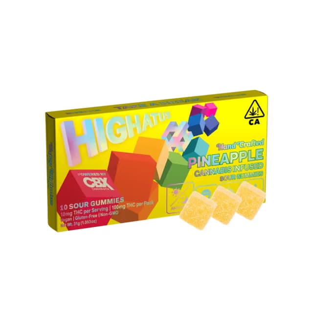 Highatus by CBX Pineapple | Sour Gummies - 100mg