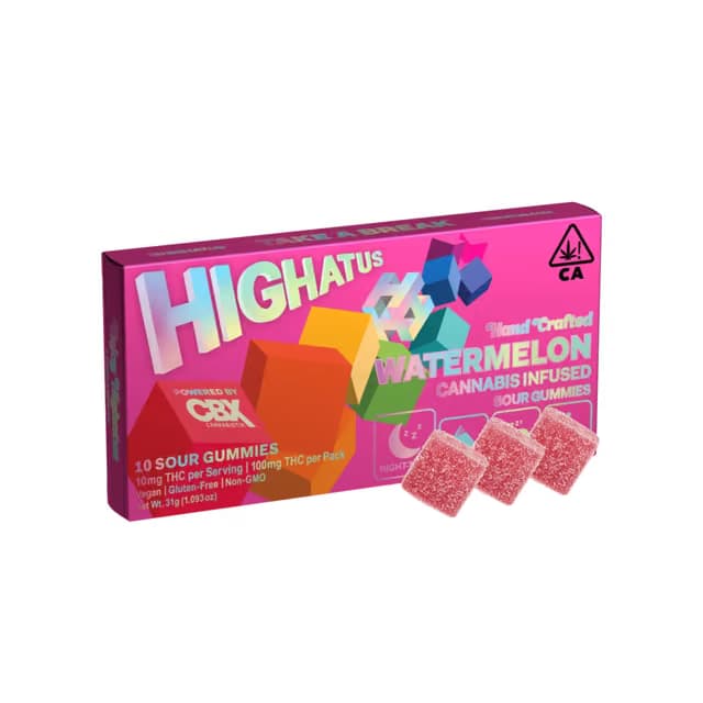 Highatus by CBX Watermelon | Sour Gummies - 100mg
