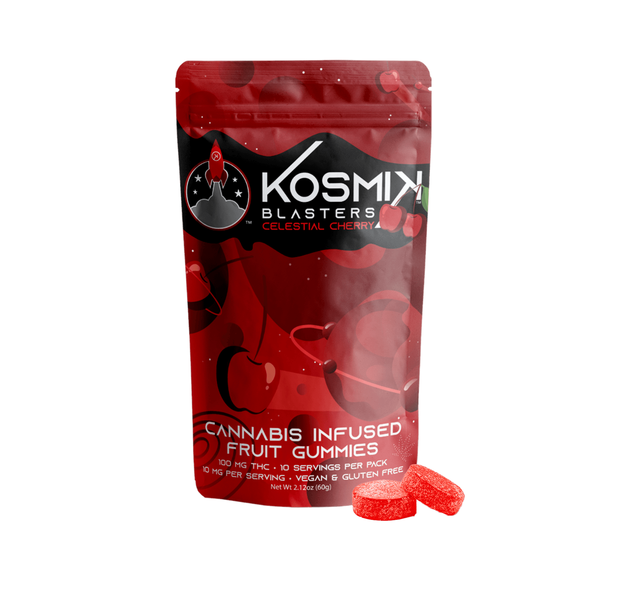 Kosmik Brands Kosmik Sour Blaster Gummies 20pk (100mg) Gamma Green Apple