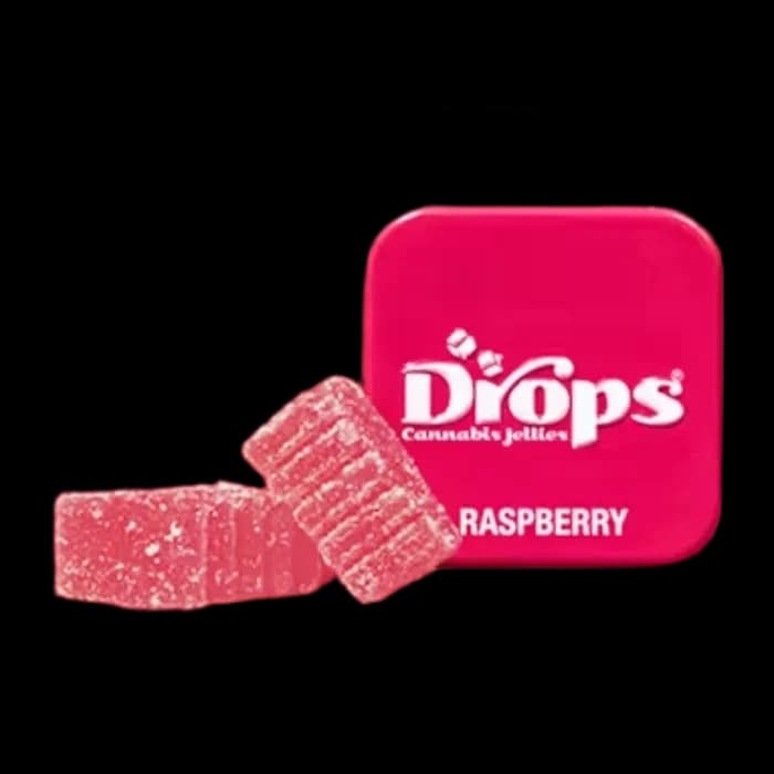 Drops Raspberry Gummy 1:2 CBD:THC 2 Pack 100MG