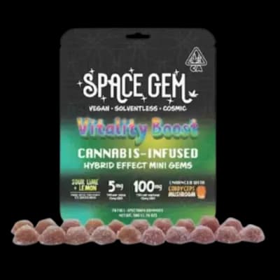 SPACE GEM Hybrid Effect Mini Gems Gummy 20 Pack 100MG