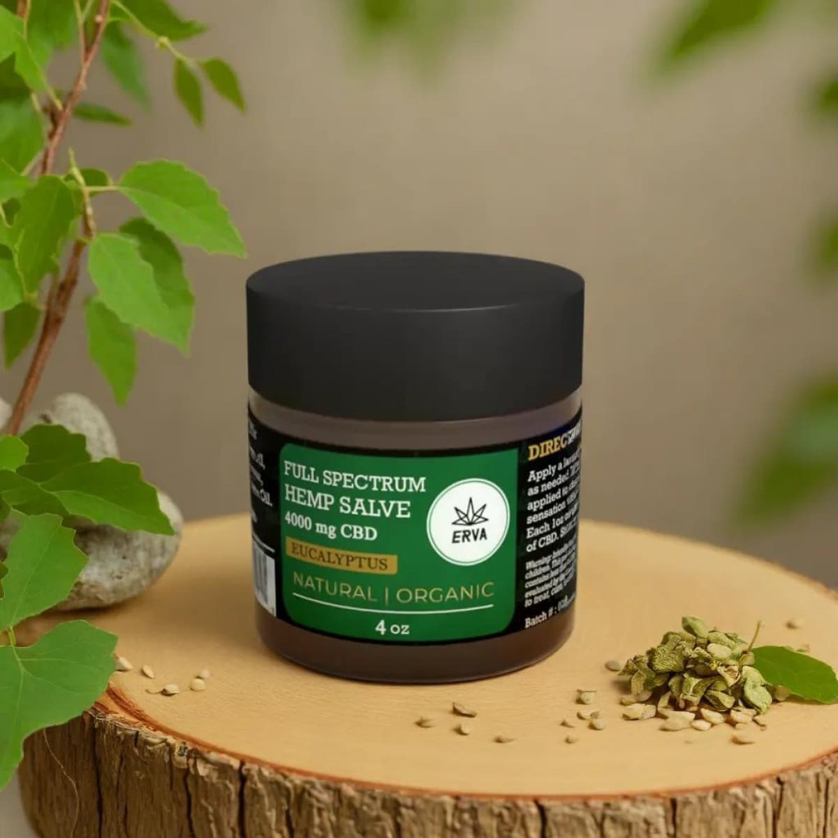Erva (Hemp) - Eucalyptus CBD Salve - 4,000mg