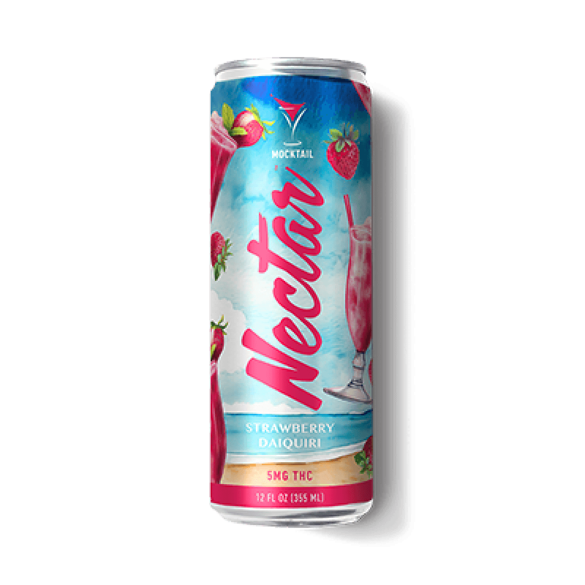 Nectar Seltzer Nectar Infused Mocktail Strawberry Daiquiri 5mg