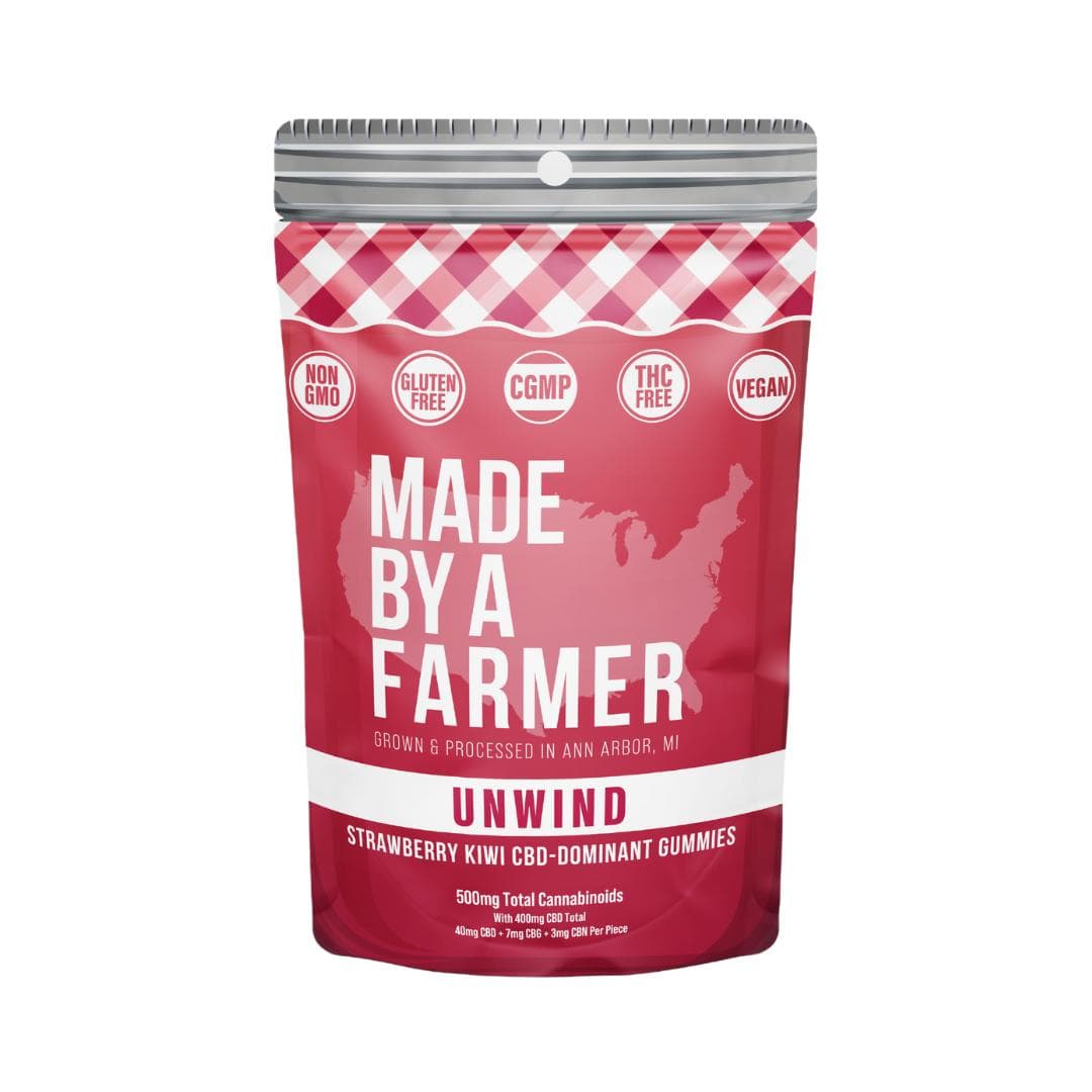 Made By A Farmer THC FREE Gummies - Strawberry Kiwi Unwind - CBD