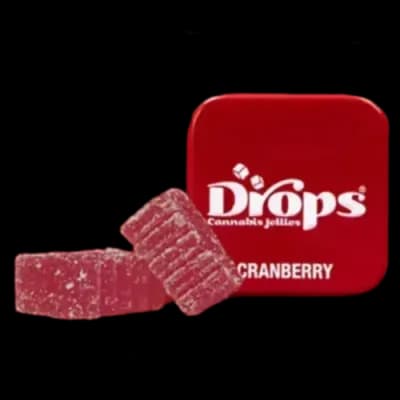 Drops Cranberry Gummy 1:1:1:1 CBD:CBG:CBC:THC 2 Pack 50MG