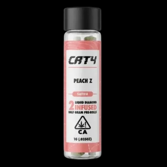 CAT4 Peach Z Infused Pre-roll 5 Pack 2.5G