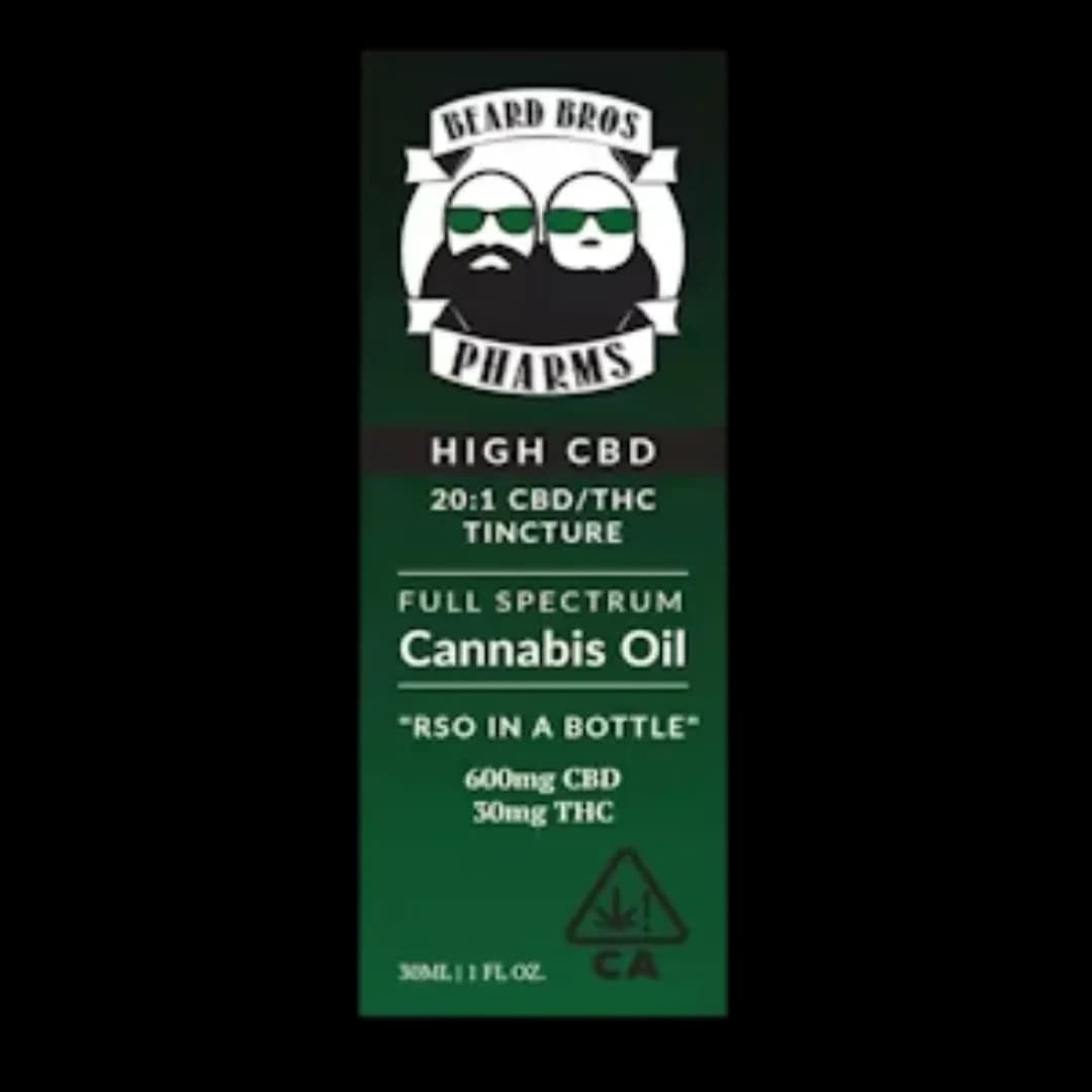BEARD BROS High CBD Tincture 20:1 CBD:THC 600MG