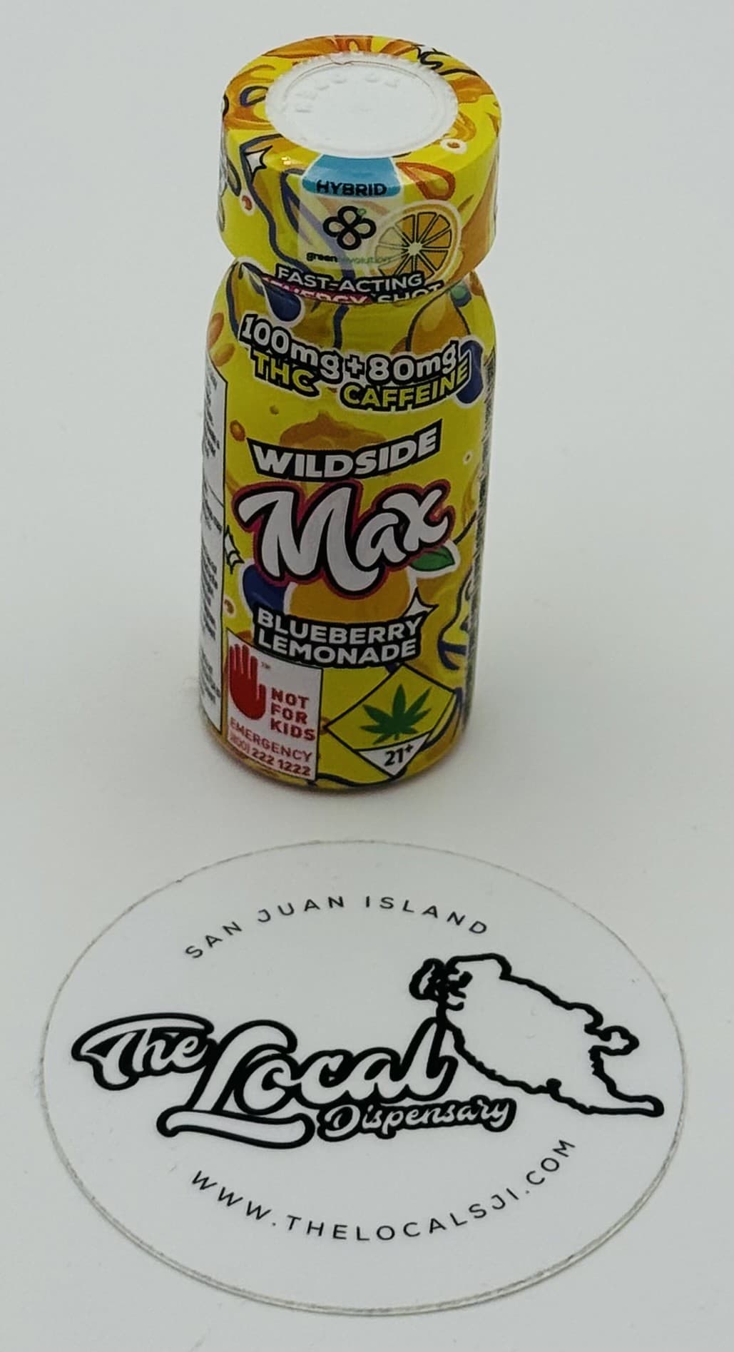 Wild Side Wildside Shot Blueberry Lemonade MAX Elevate 100mg THC Beverages