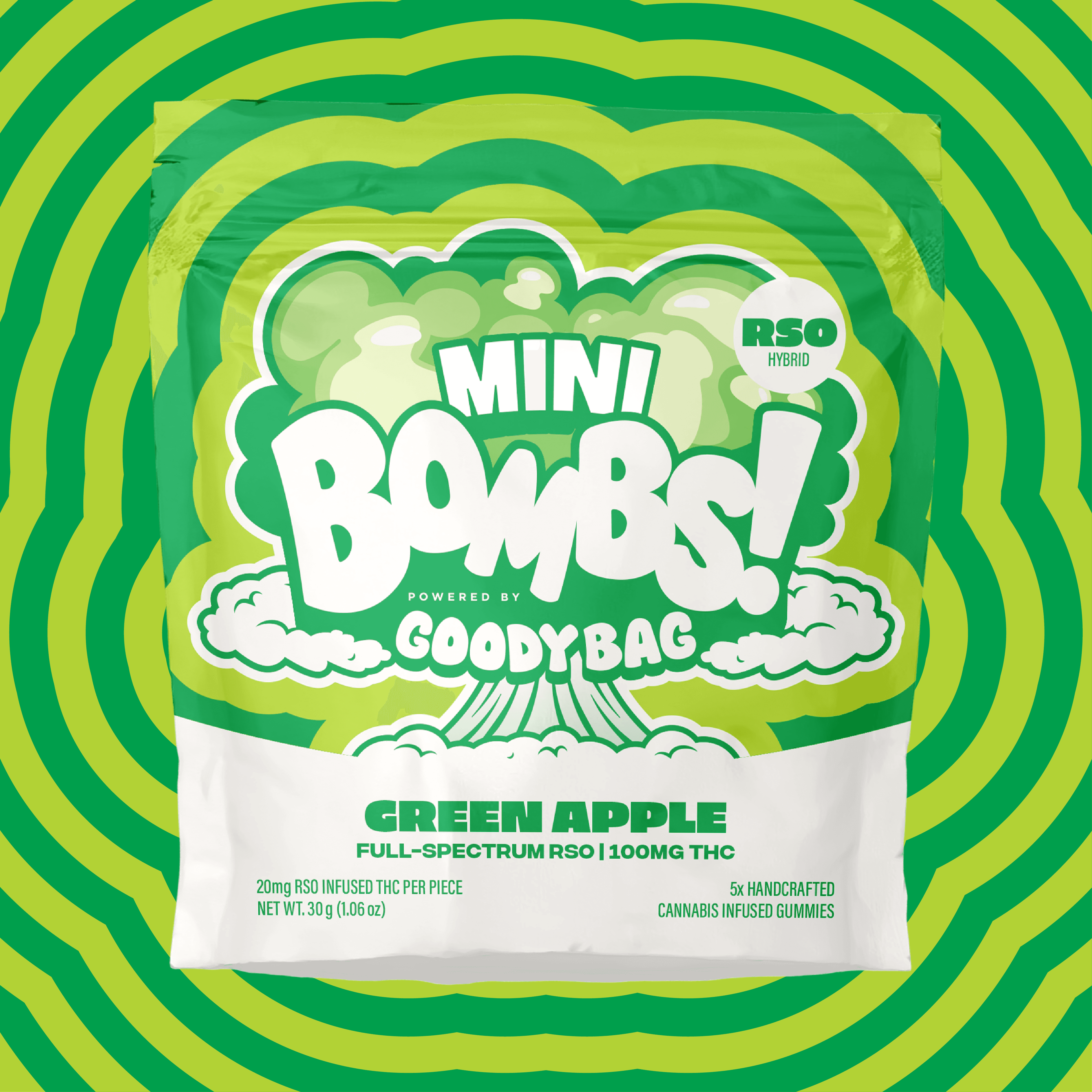 Goody Bag Green Apple RSO [5pk] (100mg)