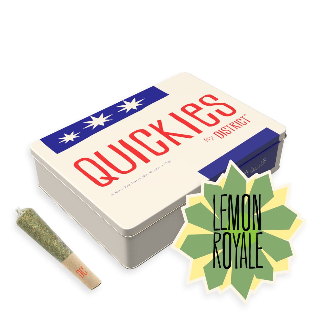 QUICKIES Lemon Royale Pre-Rolls 0.35g x 5pk