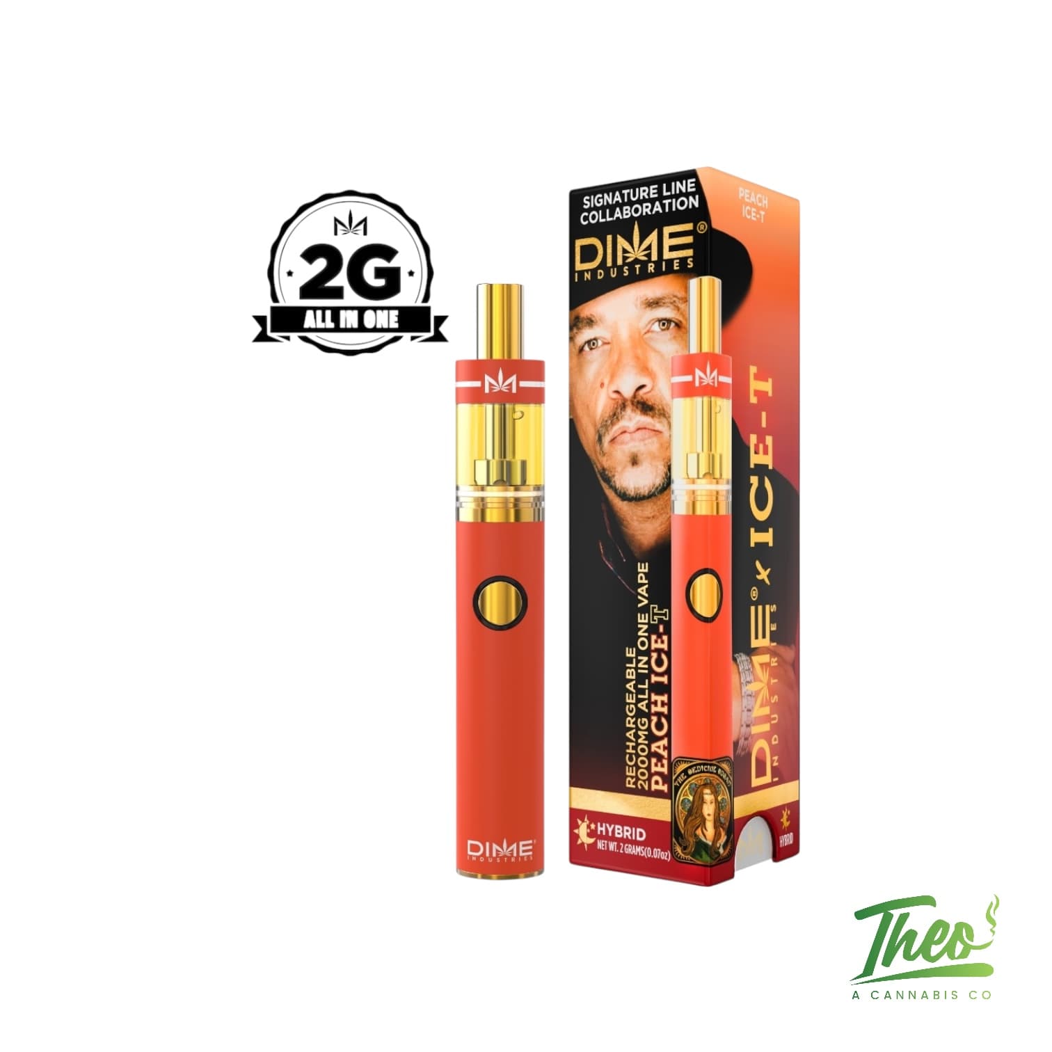 Dime Industries Peach Ice-T | 2g Disposable
