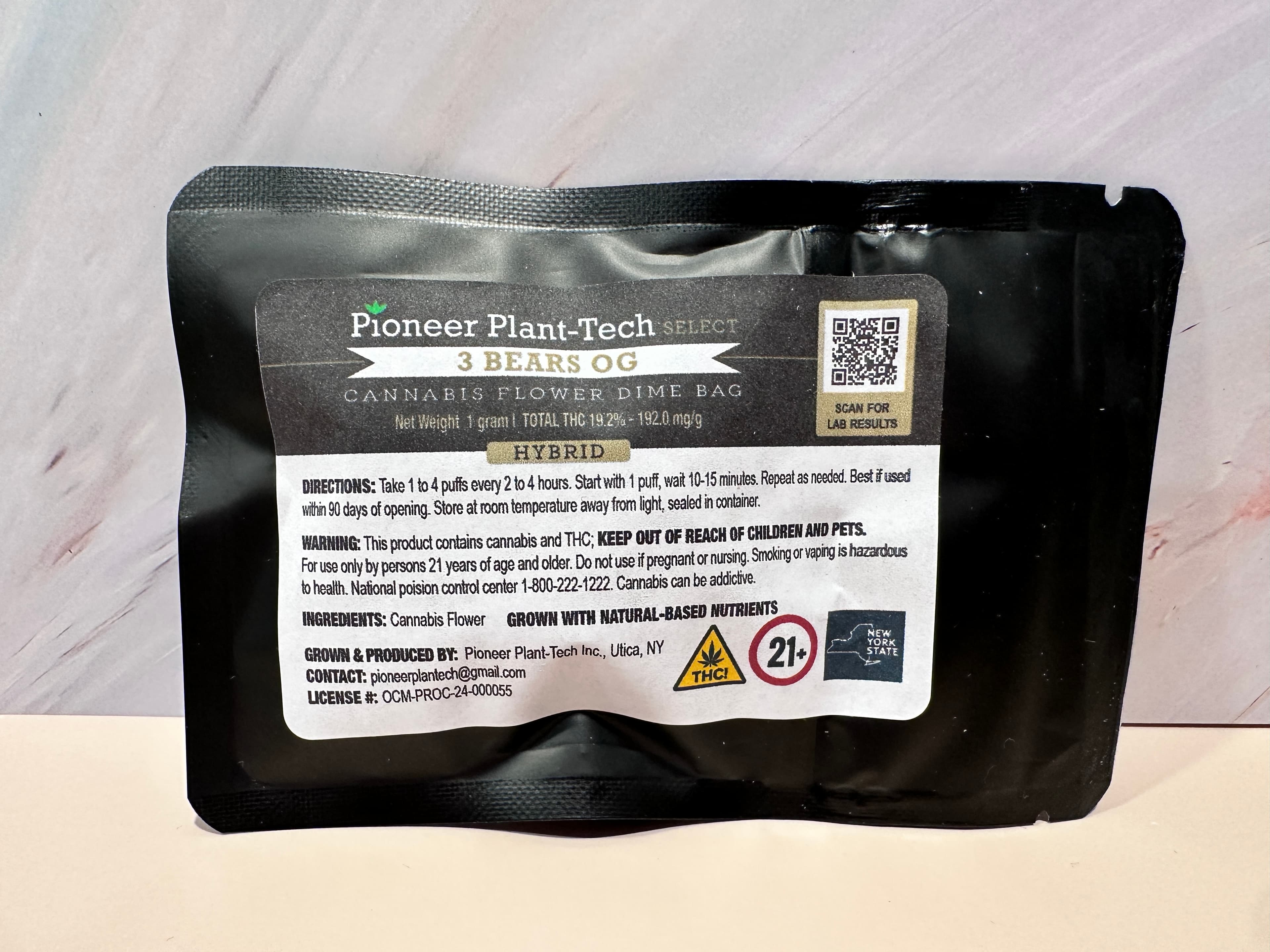 Pioneer Plant Tech 3 Bears OG | Indica-Hybrid | 1g