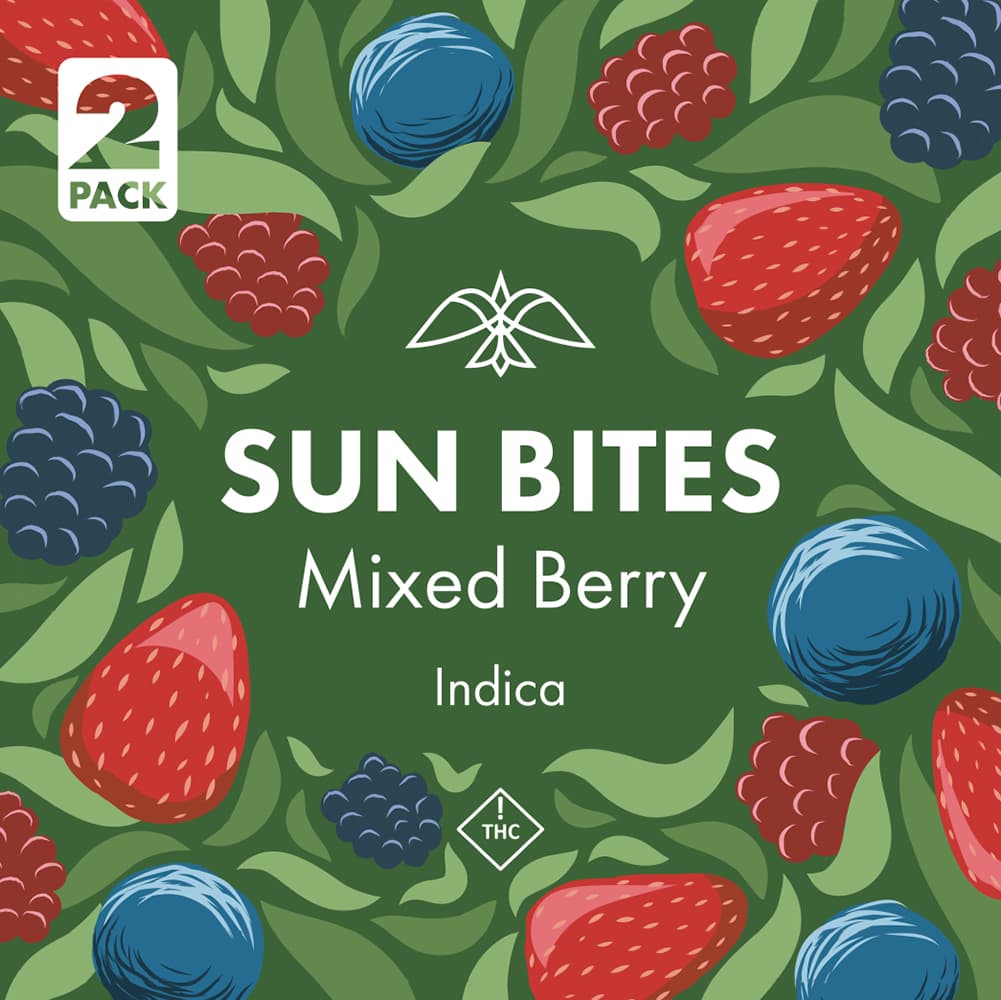 Firelands Scientific Mixed Berry Sun Bites - Gummies - 20mg [2pk]