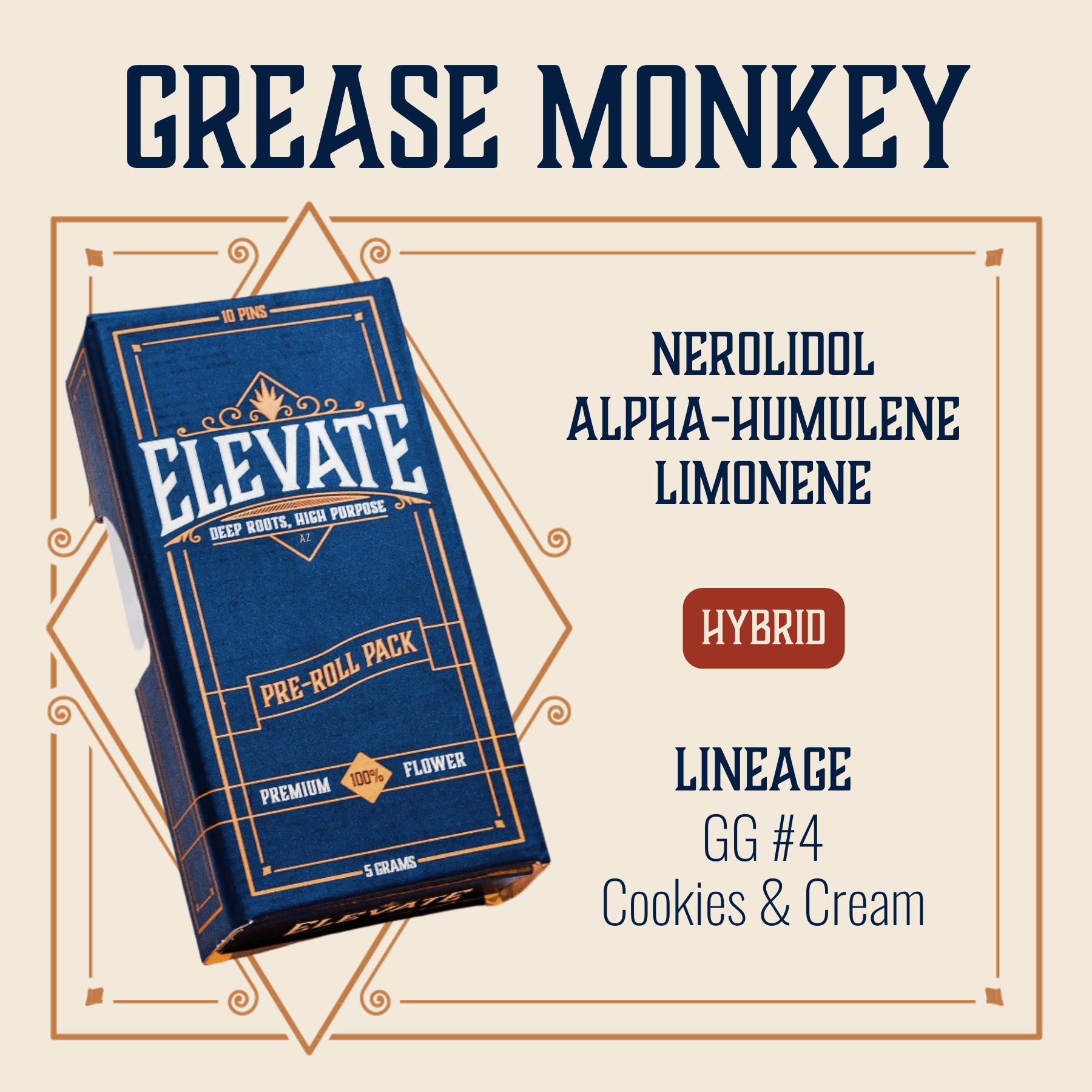 Elevate Grease Monkey Pins Pre-Roll | 10-pack