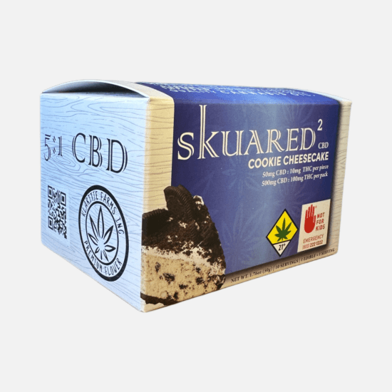 Skuared Cookie Cheesecake Bites 5:1 CBD | 600mg (DOH)