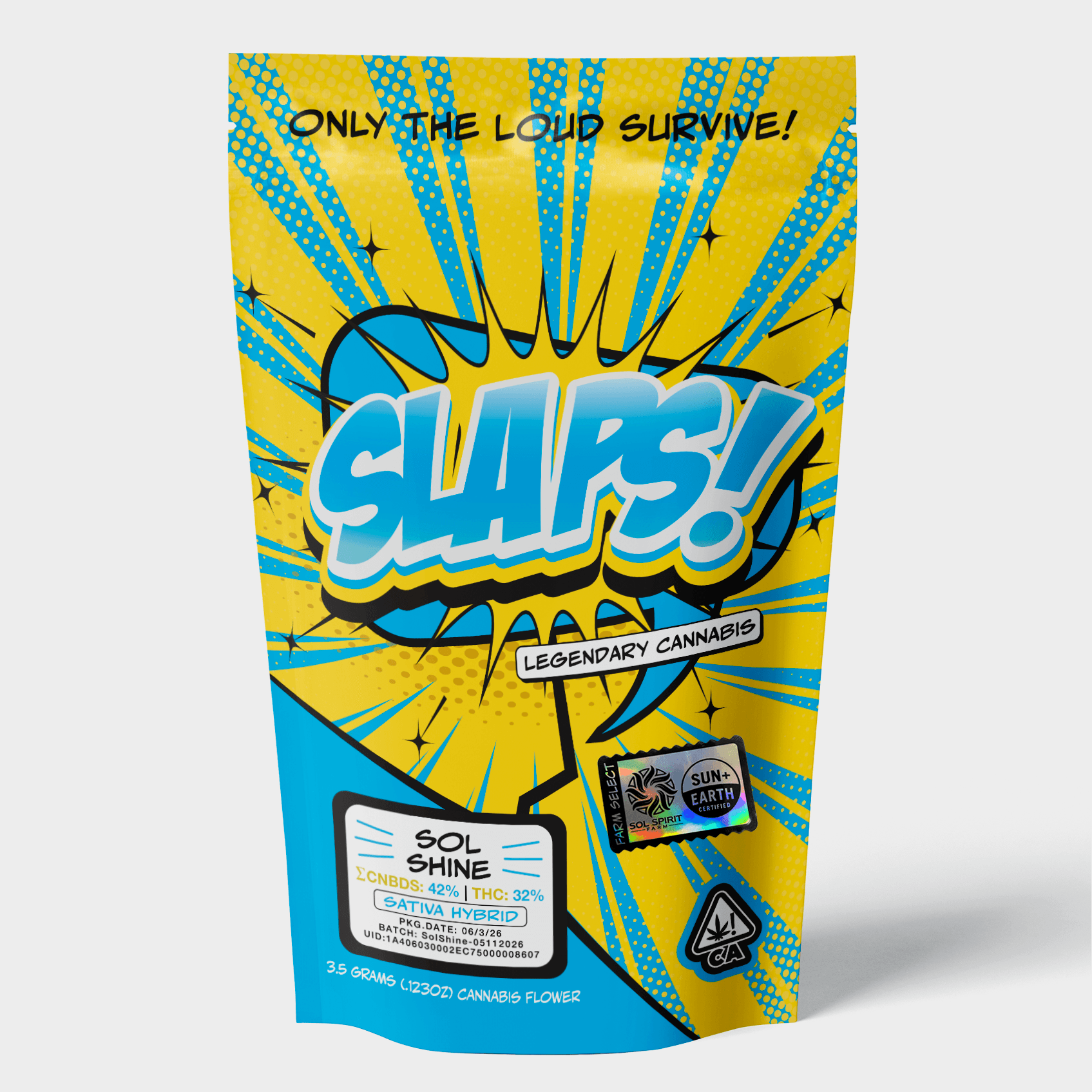 Slaps 3.5g Flower - Sol Shine