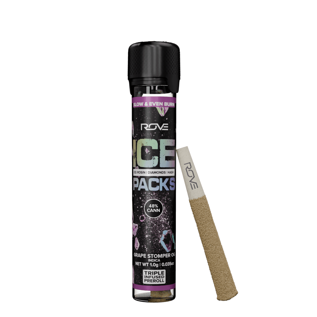 ROVE Grape Stomper OG - Infused Ice Packs (Rosin, Hash, and Diamonds) 1g