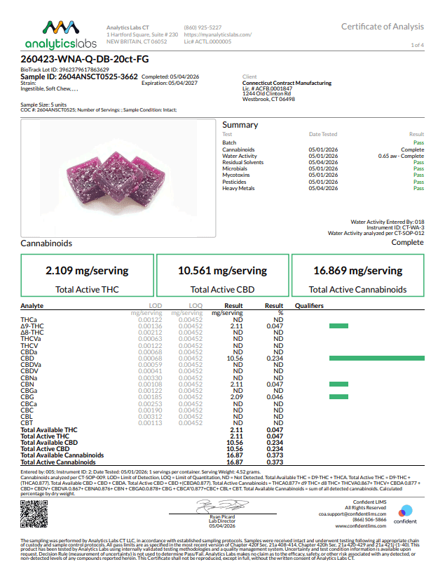 Wana Wana Optimals Quick Dream Berry Gummies 00515