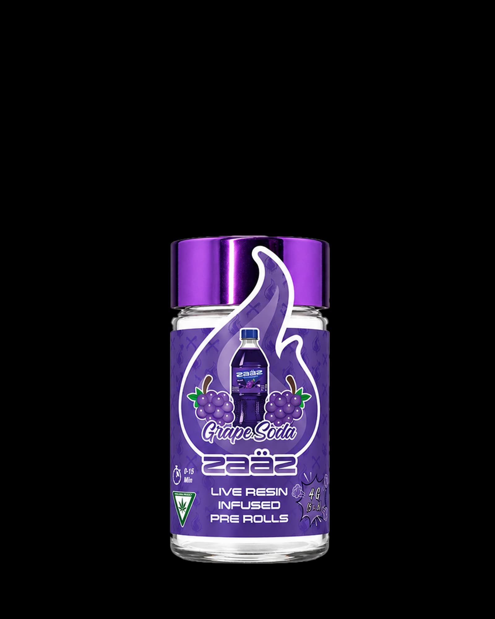 Zaaz GRAPE SODA INFUSED PREROLL 5-PACK