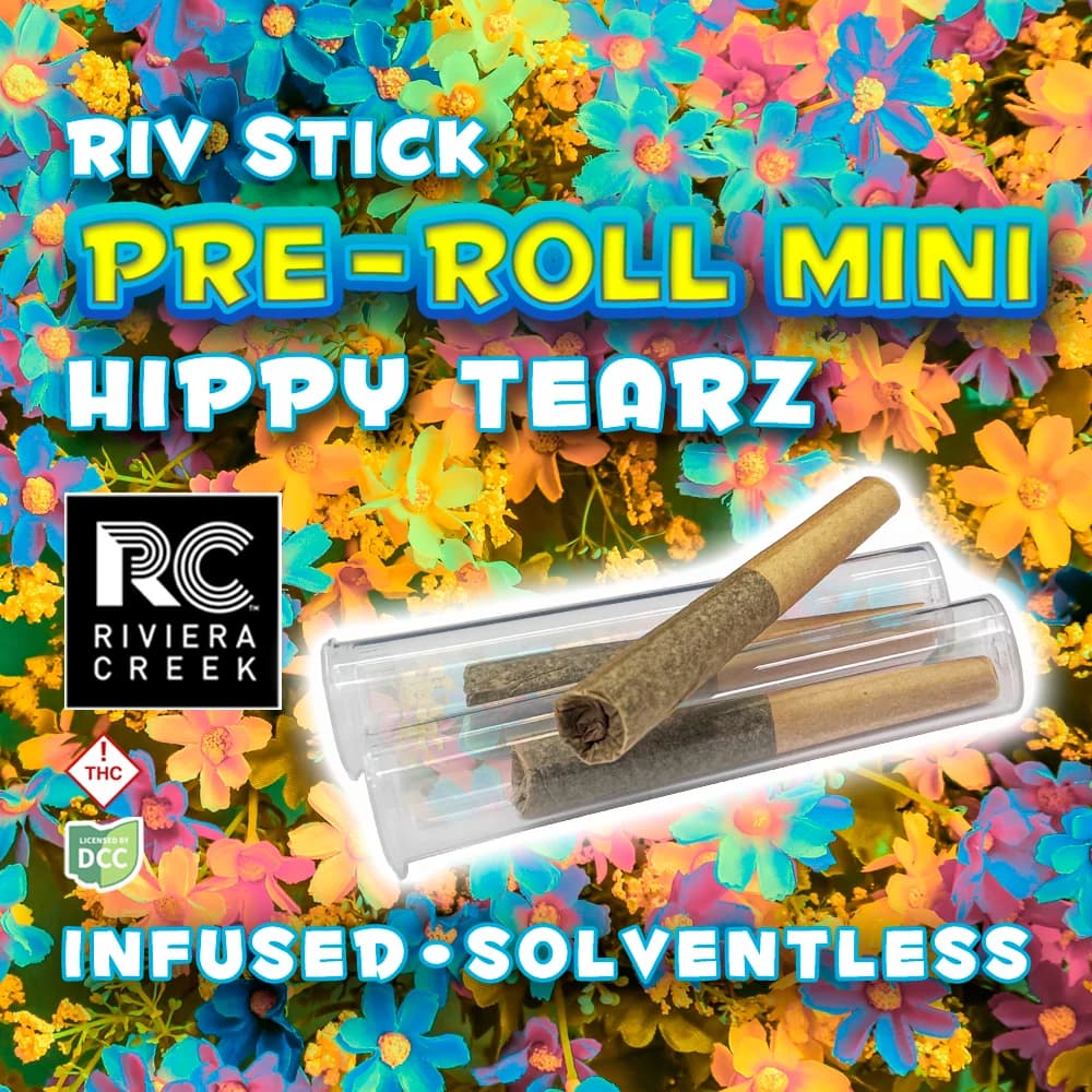 Riviera Creek Hippy Tearz Infused Pre-Roll 3 Pack