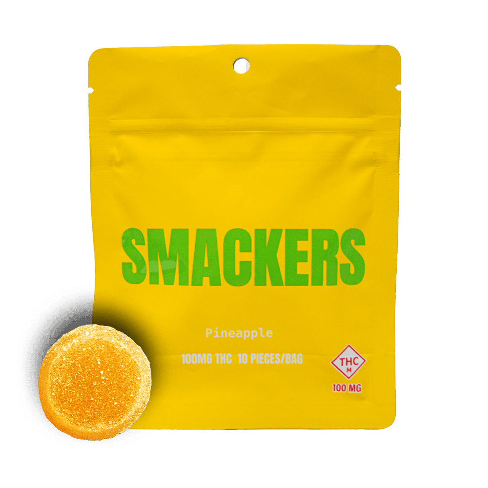 Smackers 100mg Gummies | Pineapple
